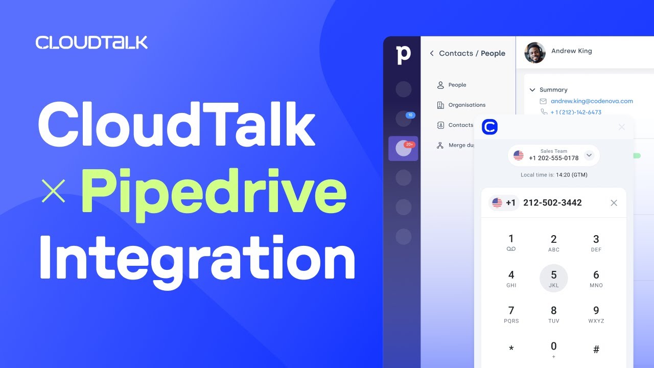 Pipedrive + CloudTalk: Auto-Log Calls, Sync Contacts, Dialer