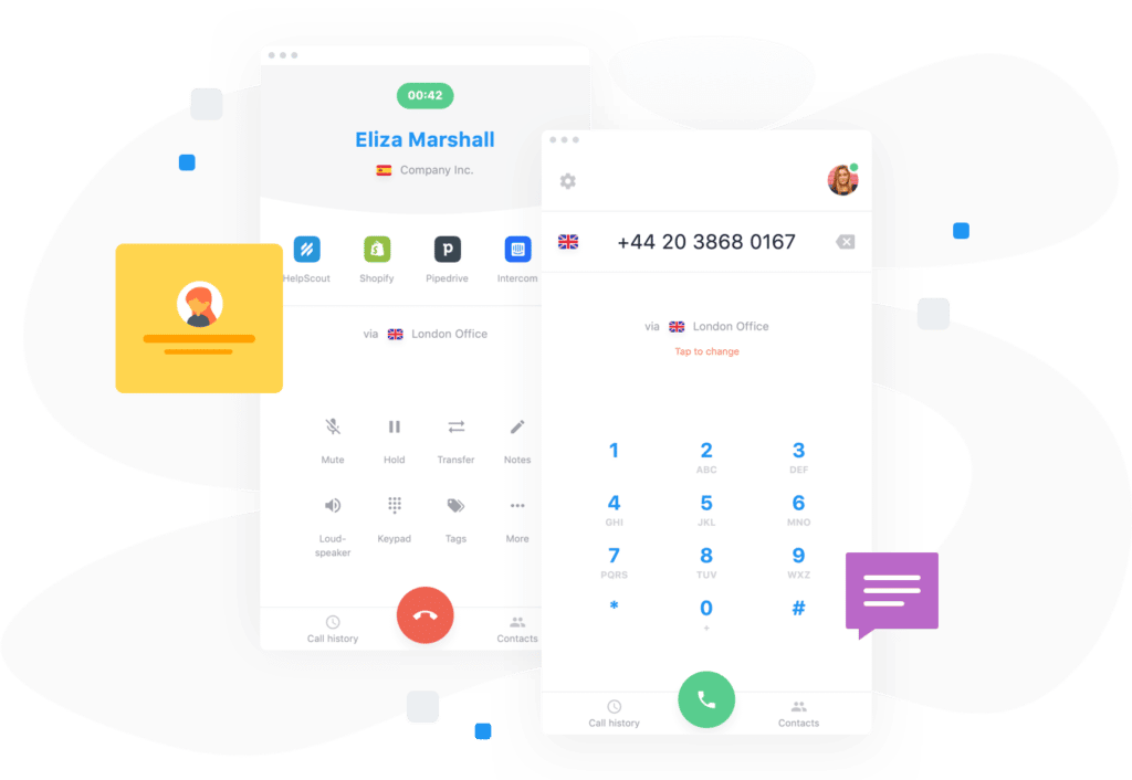 In app dialer