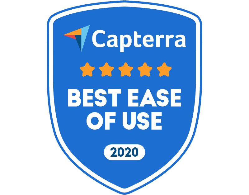 מדליית capterra על קלות השימוש הטובה ביותר 2021