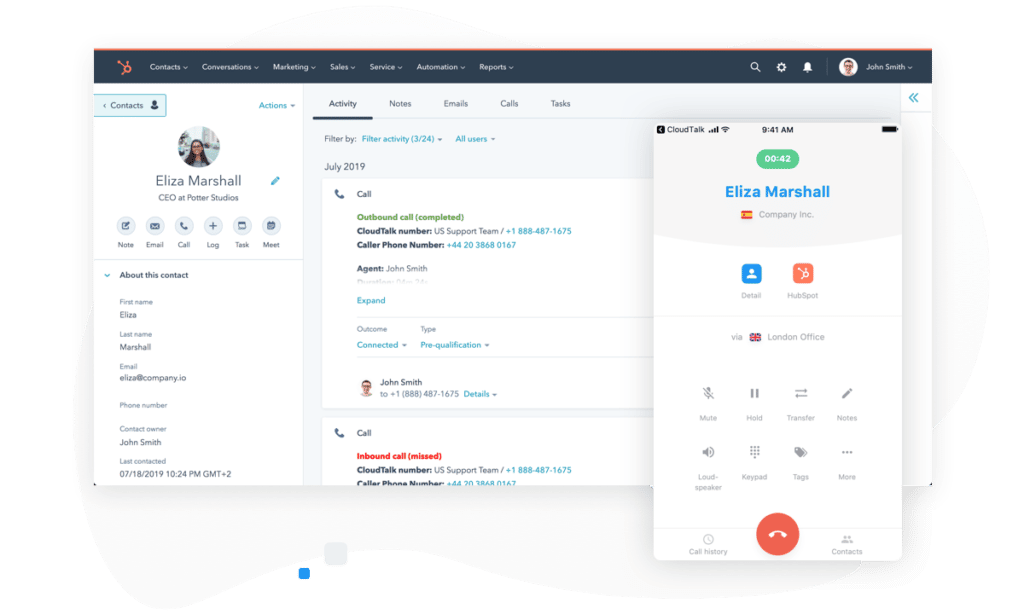 integración de cloudtalk para hubspot