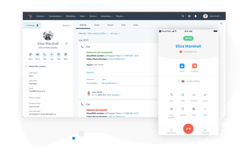foto hubspot-callcenter-integration