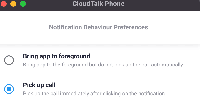 pick up call
