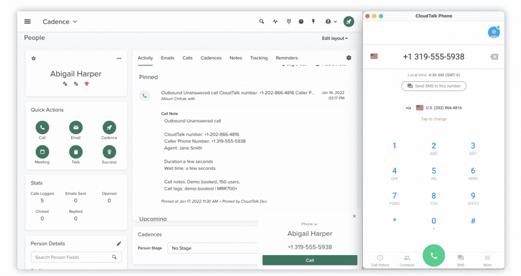 integração do cloudtalk ao salesloft