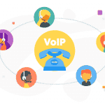 ilustración extensión telefónica VoIP COMPARTIR