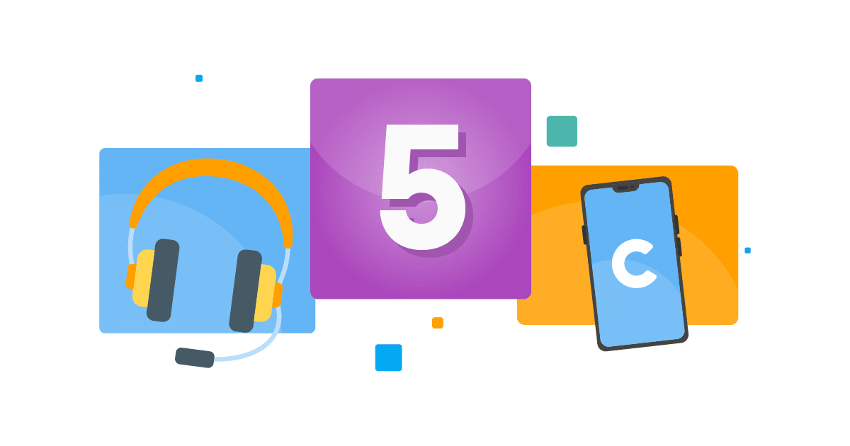 illustration 5 benefits of VoIP CRM SHARE