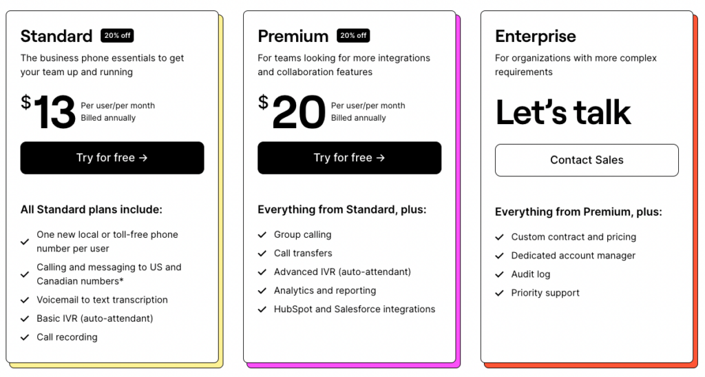 Openphone new pricing