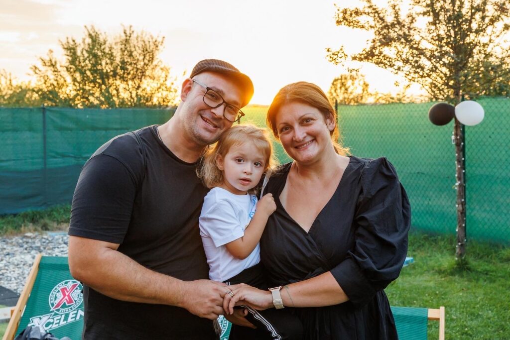 David Guttmann with his family