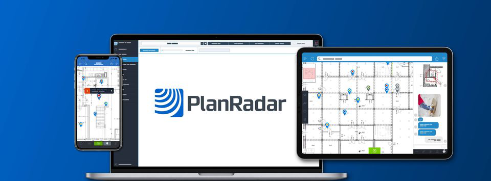 Screenshot of the PlanRadar service in different modes on different devices.