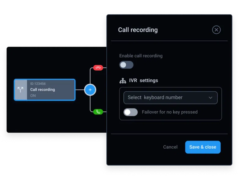 CloudTalk’s Call Recording with the option to enable or disable recordings