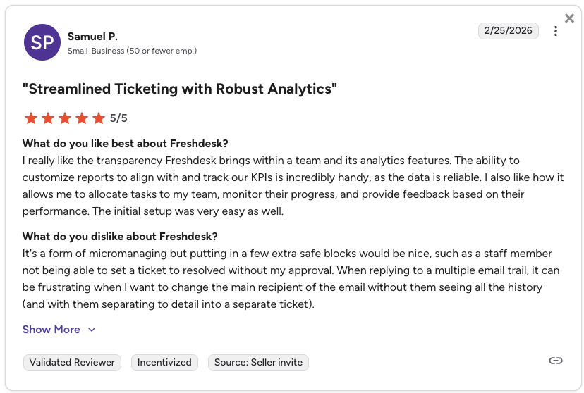 freshdesk review g2