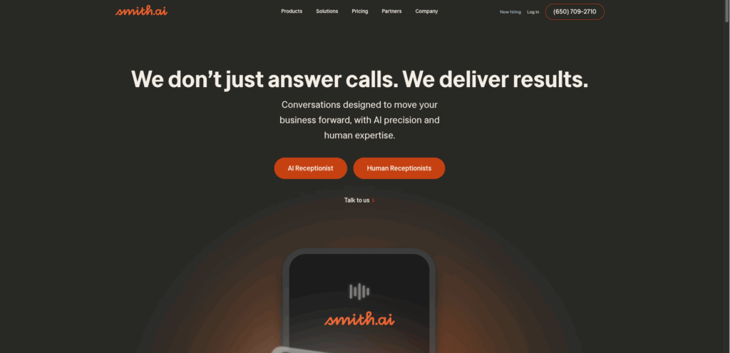 Smith AI Homepage