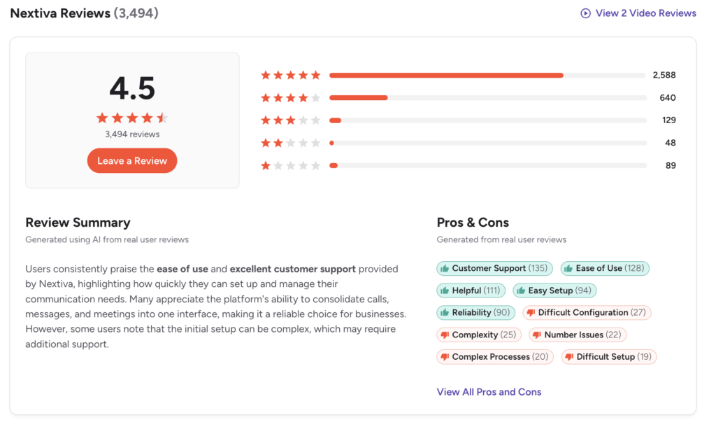 Nextiva-G2-reviews