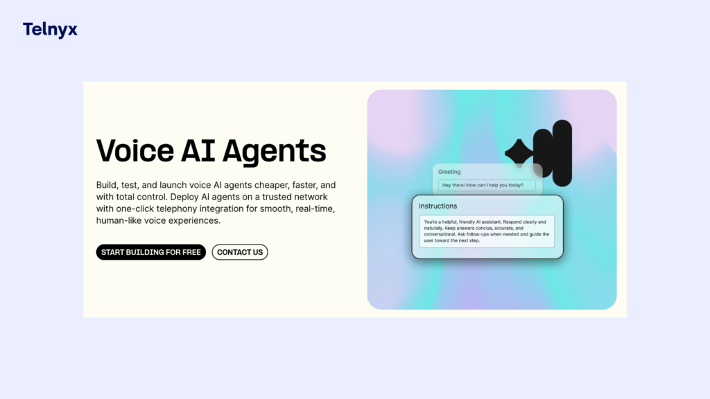 telnyx best ai voice agent for insurance