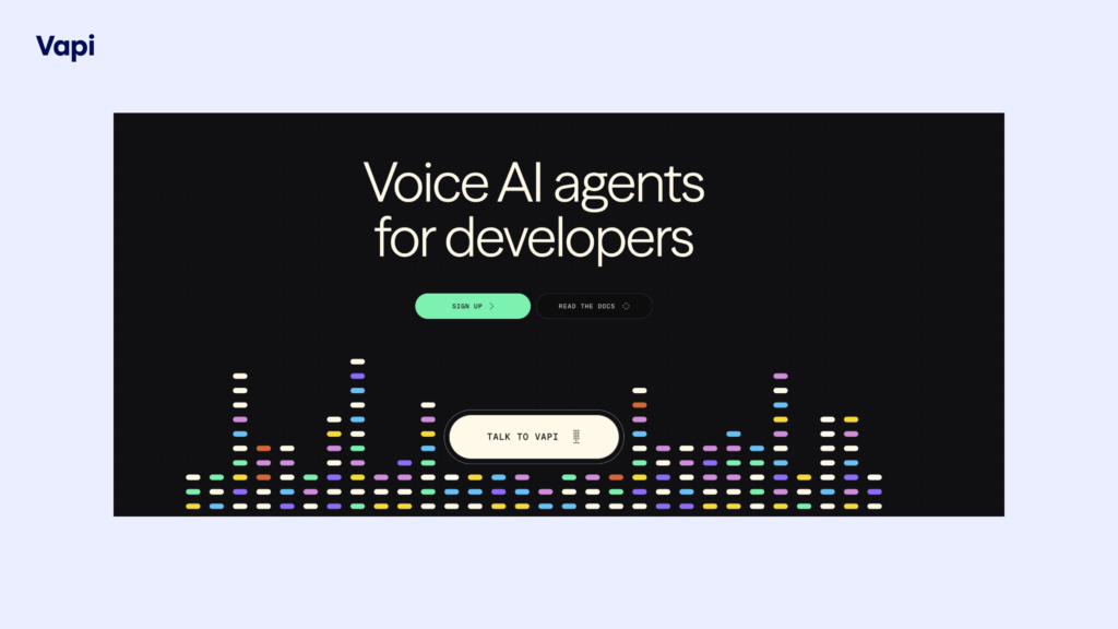 vapi ai homepage screenshot