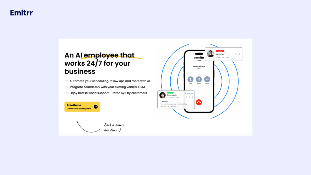 emitrr ai receptionist