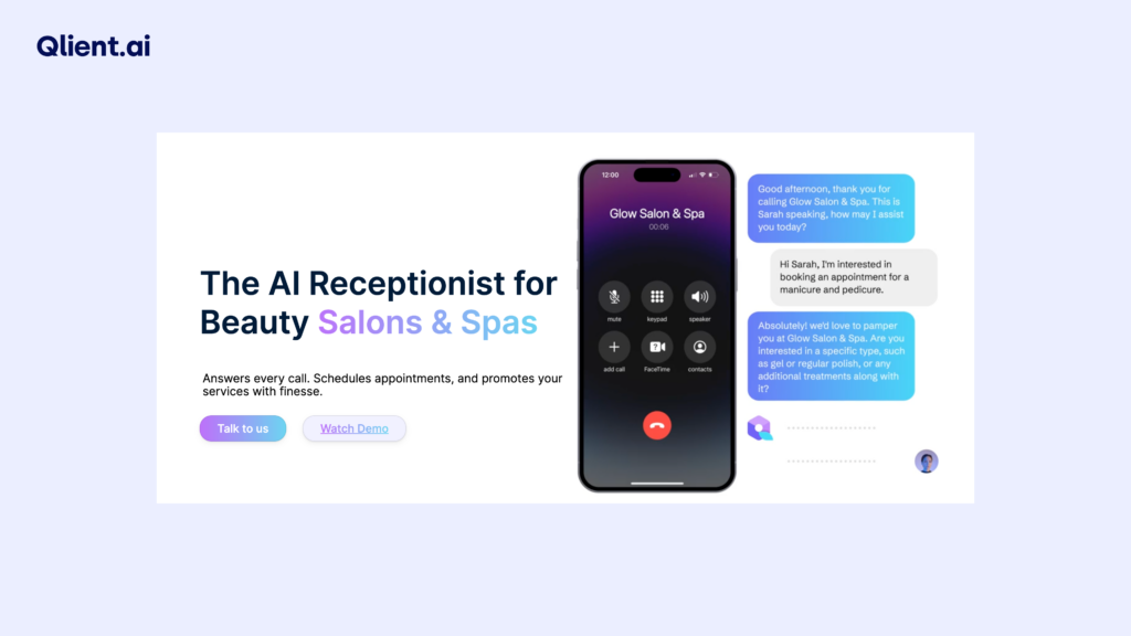 qlient.ai  ai receptionist