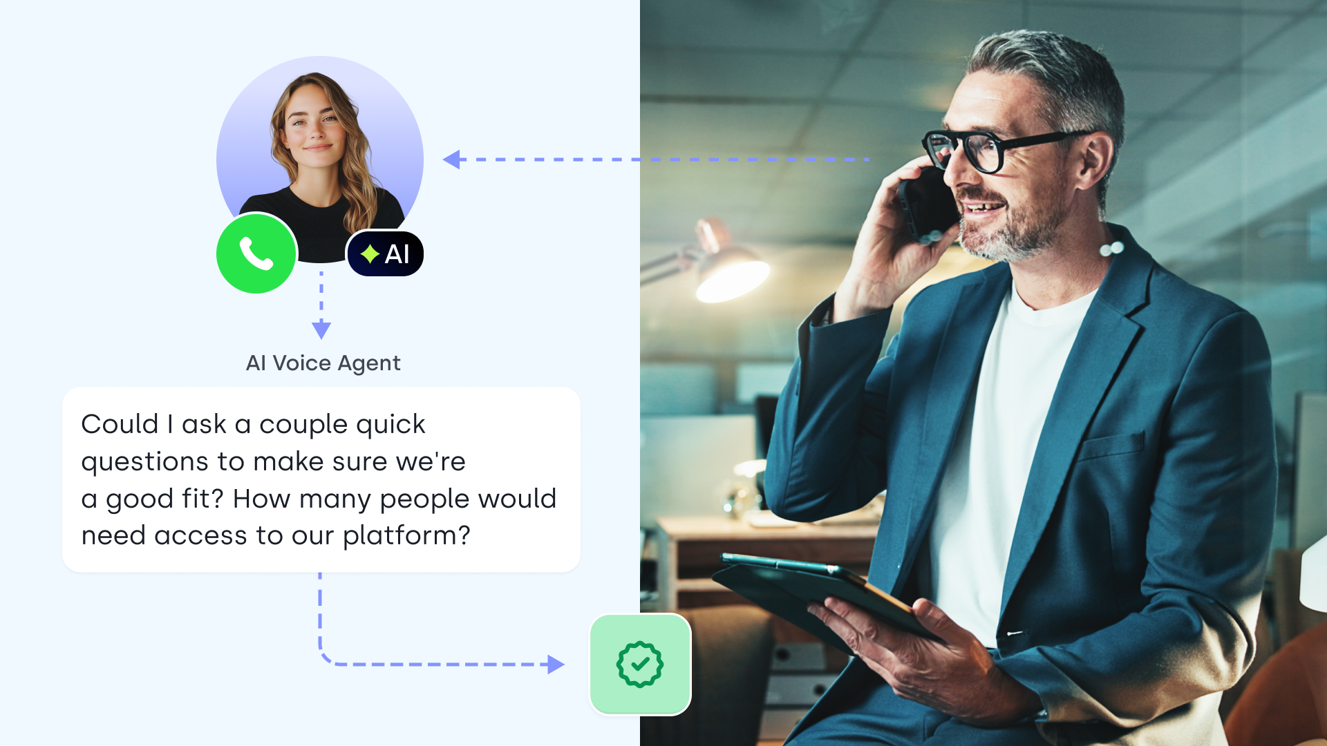 AI voice agent that triages calls and qualifies leads