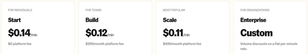 Bland AI Pricing