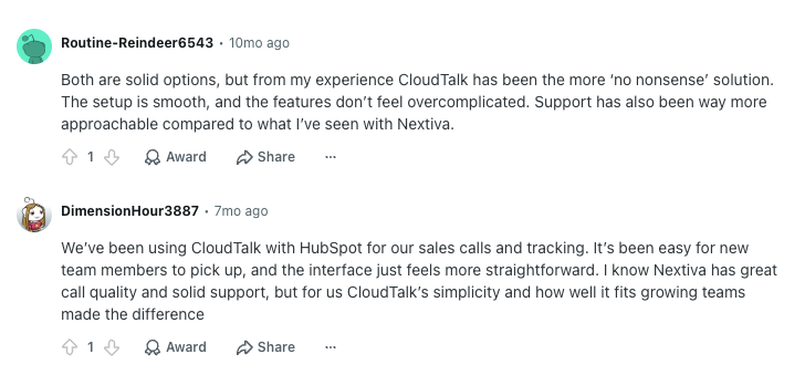 reddit review cloudtalk