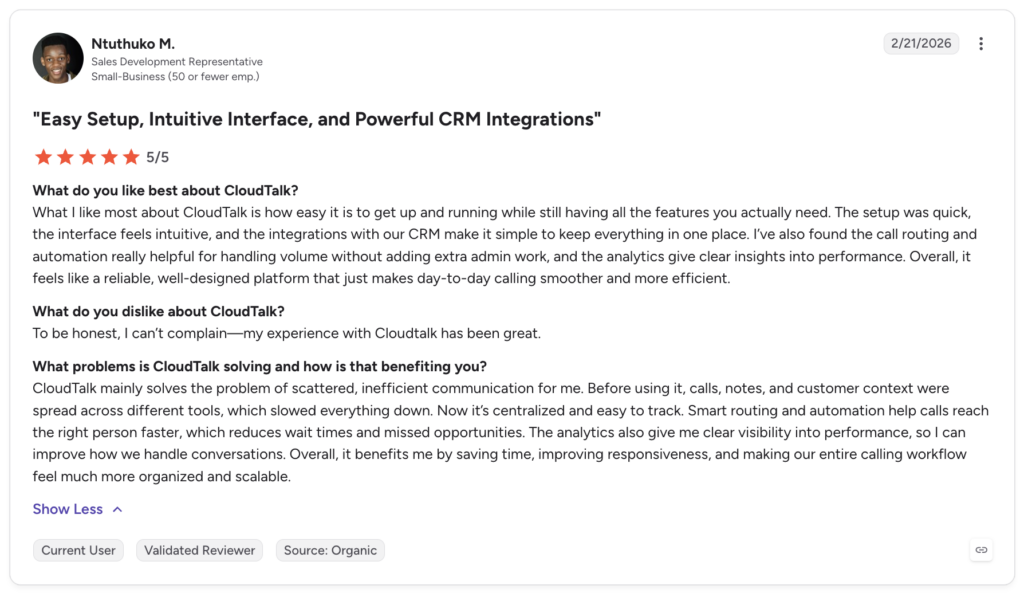 cloudtalk g2 review